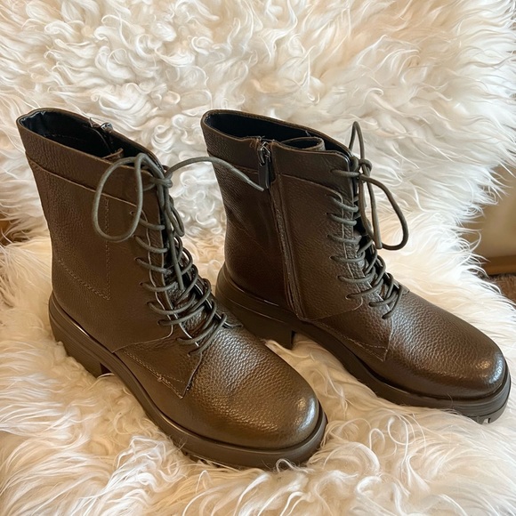 Franco Sarto Jetson Lace-up combat boots*NEW - Picture 3 of 6